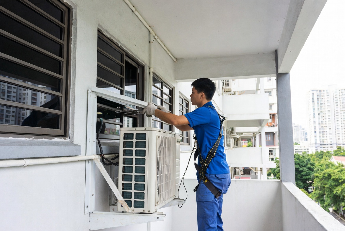 Air conditioning installation
